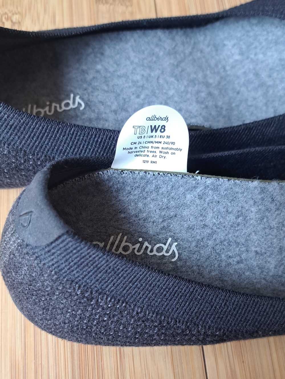 Allbirds Black Tree Breezer Flats - Picture 4 of 6